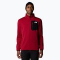 Men's sweatshirt The North Face Crest FZ garnet red/black