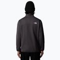 Men's The North Face Crest 1/4 Zip sweatshirt anthracite grey/ black 3