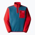 Men's The North Face Yumiori 1/4 Zip sweatshirt mallard blue/ high risk 4