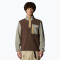 Men's The North Face Yumiori 1/4 Zip sweatshirt smokey brown/ clay grey/ summit gold