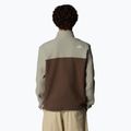 Men's The North Face Yumiori 1/4 Zip sweatshirt smokey brown/ clay grey/ summit gold 3