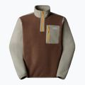 Men's The North Face Yumiori 1/4 Zip sweatshirt smokey brown/ clay grey/ summit gold 4