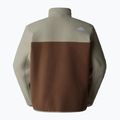 Men's The North Face Yumiori 1/4 Zip sweatshirt smokey brown/ clay grey/ summit gold 5