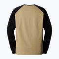 Men's The North Face Heritage khaki stone/black longsleeve 2