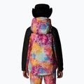 The North Face Freedom Insulated radiant poppy blowing wind print children's ski jacket 3