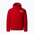 Children's sweatshirt The North Face Teen Glacier F/Z Hooded red