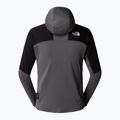 The North Face men's Stormgap Powergrid smoked pearl/ black sweatshirt 6