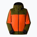 Men's ski jacket The North Face Mount Bre orange/forest olive 5