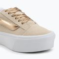 Vans Knu Stack High Shine gold shoes 7