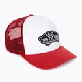 Men's Vans Classic Patch Curved Bill Trucker racing red cap