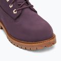 Timberland Premium 6 In Lace dark purple nubuck children's shoes 7