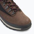 Timberland men's Euro Hiker Mid dark brown nubuck boots 7