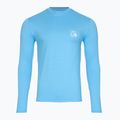 Men's Quiksilver Heritage Heather azure blue swim longsleeve