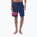 Men's Hurley Phantom Block Party 18" pagent blue swim shorts