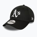 Men's New Era Patch 9Forty Oakland Athletics baseball cap black 2