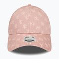 Women's New Era Monogram 9Forty New York Yankees pastel pink baseball cap 3