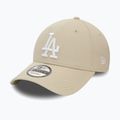 Men's New Era Side Patch 9Forty Los Angeles Dodgers baseball cap light beige 3