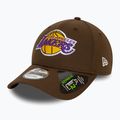 Men's New Era Repreve 9Forty Los Angeles Lakers baseball cap dark brown 2