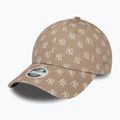 Women's New Era Monogram 9Forty New York Yankees pastel brown baseball cap 2