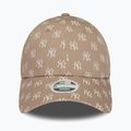 Women's New Era Monogram 9Forty New York Yankees pastel brown baseball cap 3