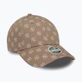 Women's New Era Monogram 9Forty New York Yankees pastel brown baseball cap