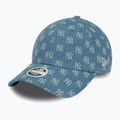 Women's New Era Denim Mono 9Forty New York Yankees med blue baseball cap 3