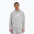 Men's New Balance Stacked Logo French Terry Hoodie athletic grey 7