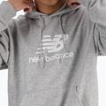 Men's New Balance Stacked Logo French Terry Hoodie athletic grey 10