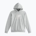Men's New Balance Stacked Logo French Terry Hoodie athletic grey 3