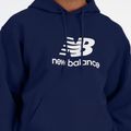 Men's New Balance Stacked Logo French Terry Hoodie navy 4