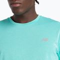 Men's New Balance Athletics Run cyber jade t-shirt 4