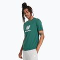 Men's New Balance Stacked Logo night watch green T-shirt