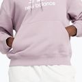 Women's New Balance French Terry Stacked Logo Hoodie icewine 5