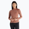 Women's New Balance Athletics Heat Grid 1/2 Zip sparrow heather running longsleeve