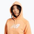 Women's New Balance Fleece Hoodie brown 4