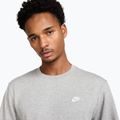 Men's sweatshirt Nike Club French Terry Crew dark grey heather/white 4