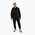 Men's sweatshirt Nike Club FZ Hoodie black/black/white 2