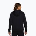 Men's sweatshirt Nike Club FZ Hoodie black/black/white 3