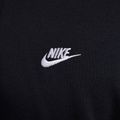 Men's sweatshirt Nike Club French Terry Pullover Hoodie black/black/white 7