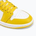 Nike Air Jordan 1 Mid women's shoes white/black/vivid sulfur 7