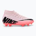 Nike Mercurial Superfly 9 Club FG/MG Junior pink foam/black children's football boots 2