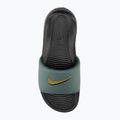 Men's Nike Victori One Slide black/vintage green/bronzine slides 5