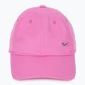 Nike Dri-Fit Club Unstructured Metal Swoosh cap playful pink/metallic silver 2