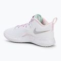 Nike Hyperset 2 SE volleyball shoes white/hyper pink/mint foam/violet mist/pink foam 3