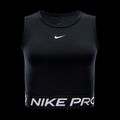 Women's training tank top Nike Pro Dri-Fit black/white 5