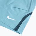Men's tennis shorts Nike Court Advantage Dri-FIT 7" denim turquoise/ armory navy/ white 3
