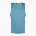 Men's running tank top Nike Dri-Fit Rise 365denim turquise / reflective silver