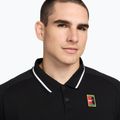 Men's tennis shirt Nike Court Heritage Polo black/white 4