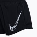 Women's Nike One Dri Fit running shorts black/white 3