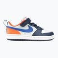 Nike Court Borough Low children's shoes Recraft white/navy/orange 2